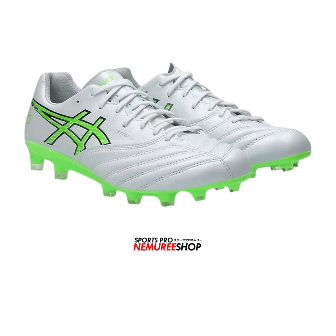 ASICS Football Shoes DS LIGHT X-FLY PRO 3 (WHITE / GREEN GECKO) - Nemuree Shop - Online Sports Store