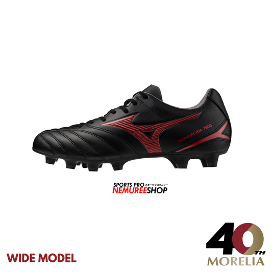 MIZUNO Football Shoes MONARCIDA NEO 3 SELECT (BLACK / MORELIA 40TH RED) - Nemuree Shop - Online Sports Store