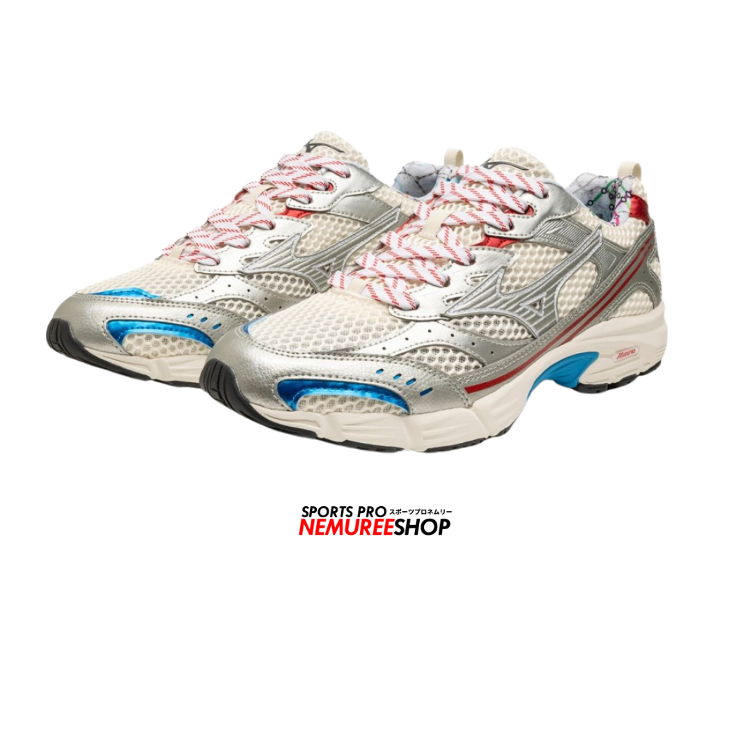 MIZUNO Sneakers MXR H0022 (PRISTINE / HIGH RISK RED / BLUE SPACE) - Nemuree Shop - Online Sports Store