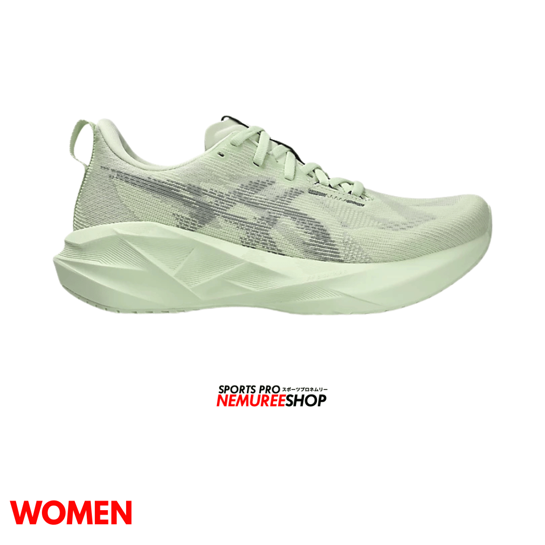 ASICS Women Running Shoes NOVABLAST 5 WOMEN (WHISPER GREEN / MONUMENT BLUE) - Nemuree Shop - Online Sports Store