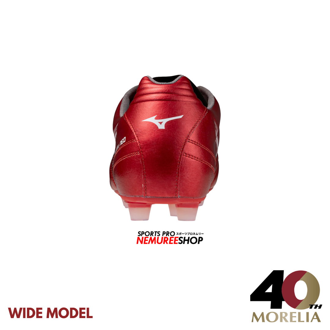 MIZUNO Football Shoes MONARCIDA NEO 3 WIDE ELITE (MORELIA 40TH RED / WHITE) - Nemuree Shop - Online Sports Store