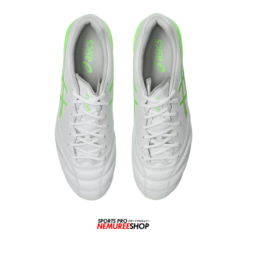 ASICS Football Shoes DS LIGHT X-FLY 6 (WHITE/GREEN GECKO) - Nemuree Shop - Online Sports Store