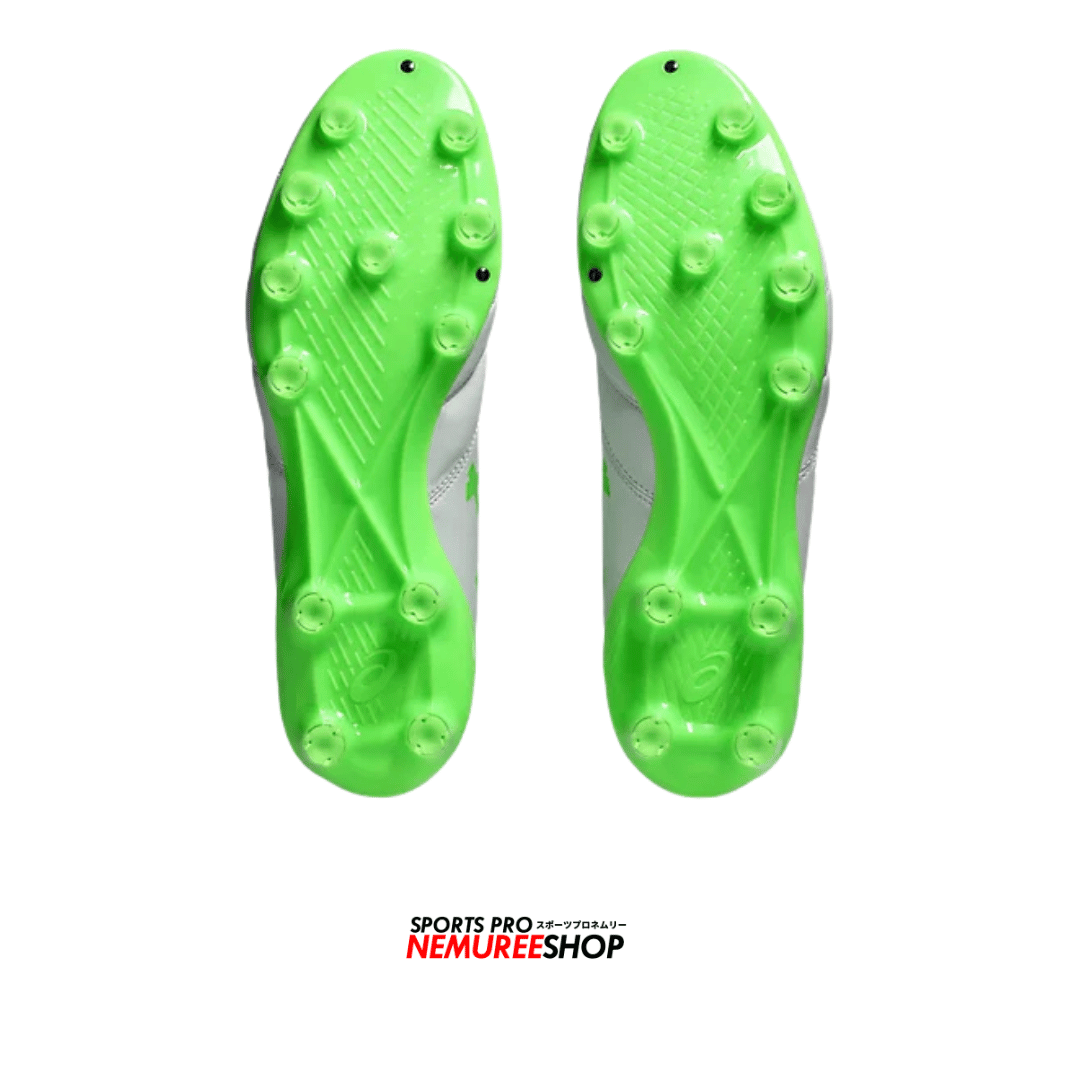 ASICS Football Shoes DS LIGHT X-FLY 6 (WHITE/GREEN GECKO) - Nemuree Shop - Online Sports Store