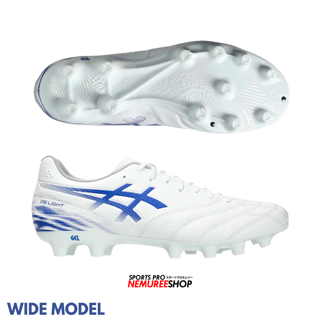 ASICS Football Shoes DS LIGHT CLUB WIDE (WHITE/ASICS BLUE) - Nemuree Shop - Online Sports Store