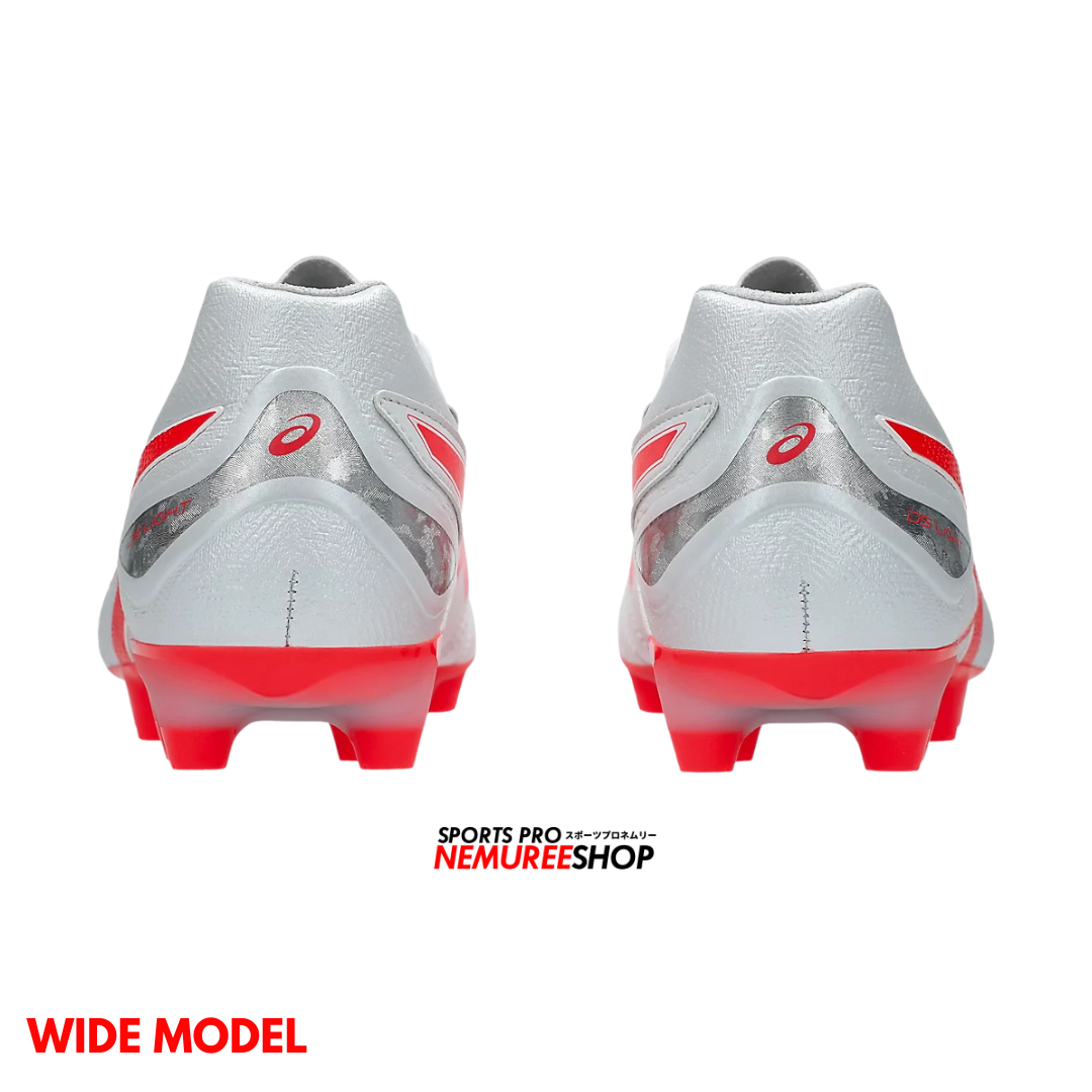 ASICS Football Shoes DS LIGHT PRO WIDE (WHITE/FLASH RED) - Nemuree Shop - Online Sports Store