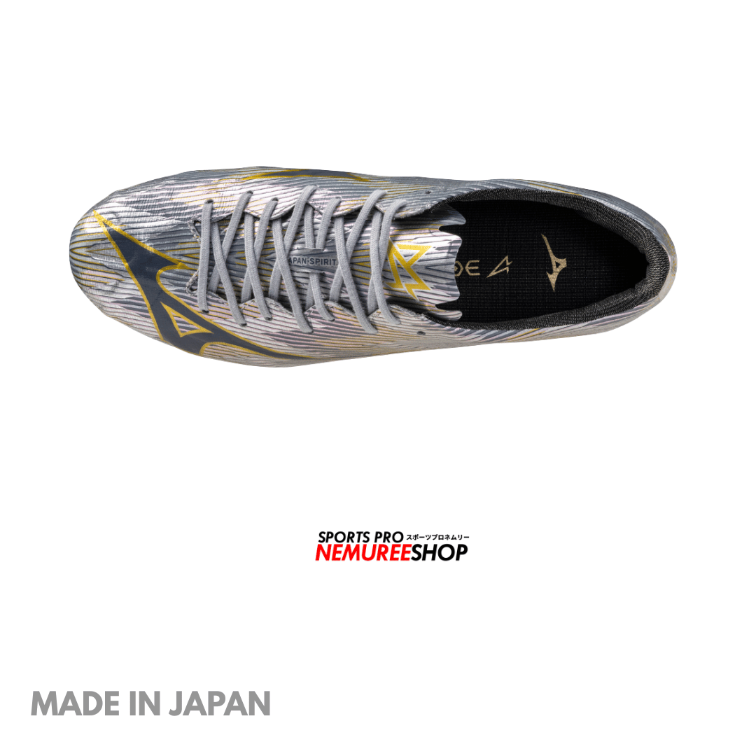 MIZUNO Football Shoes ALPHA 2 JAPAN AG (GALAXY SILVER/8605C/GOLD) - Nemuree Shop - Online Sports Store