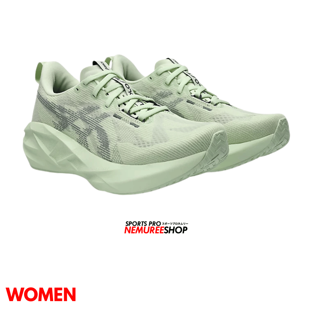 ASICS Women Running Shoes NOVABLAST 5 WOMEN (WHISPER GREEN / MONUMENT BLUE) - Nemuree Shop - Online Sports Store
