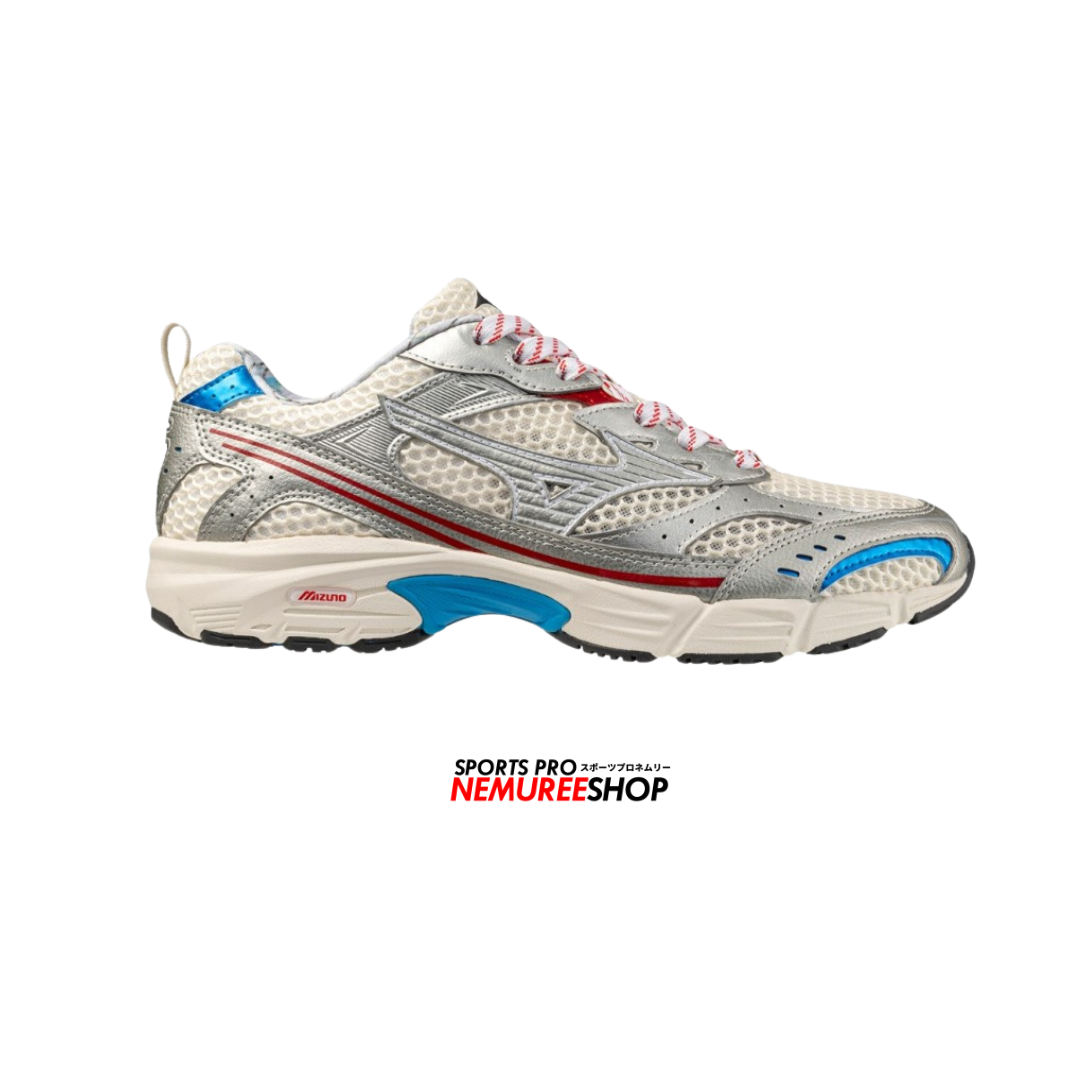 MIZUNO Sneakers MXR H0022 (PRISTINE / HIGH RISK RED / BLUE SPACE) - Nemuree Shop - Online Sports Store