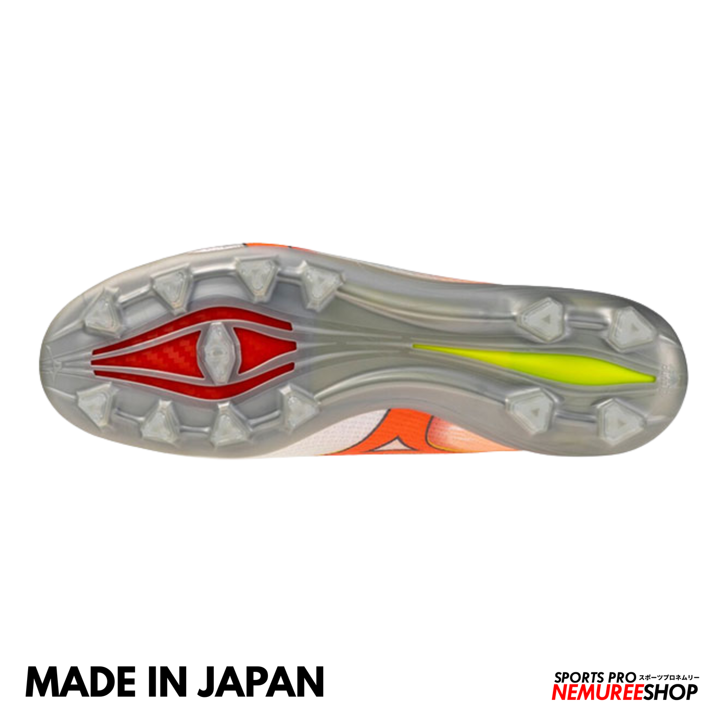 MIZUNO Football Shoes ALPHA 3 JAPAN (WHITE/LAVA ORANGE/EVENING PRIMROSE)