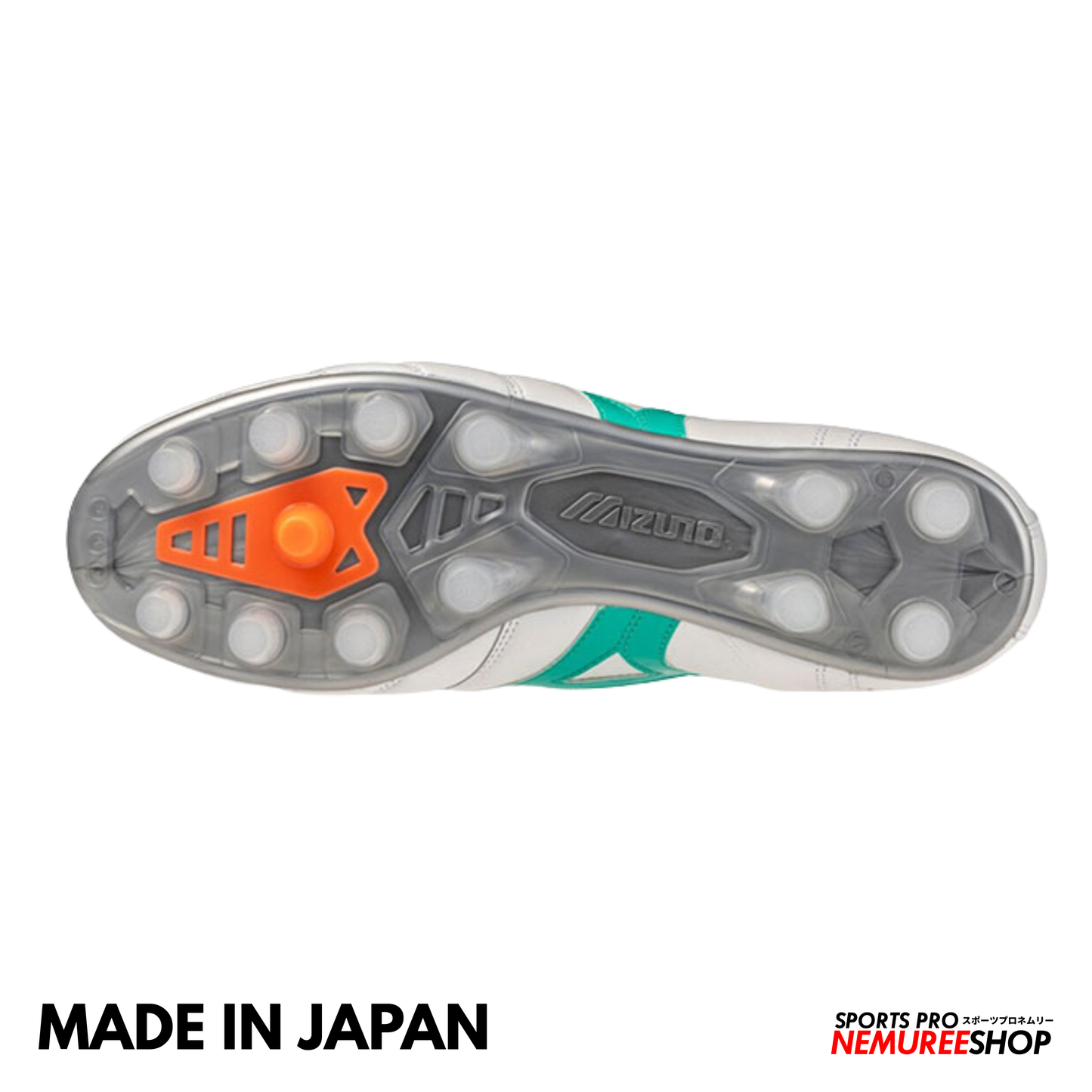 MIZUNO Football Shoes MORELIA 2 JAPAN (WHITE/ARCADIA/LAVA ORANGE)