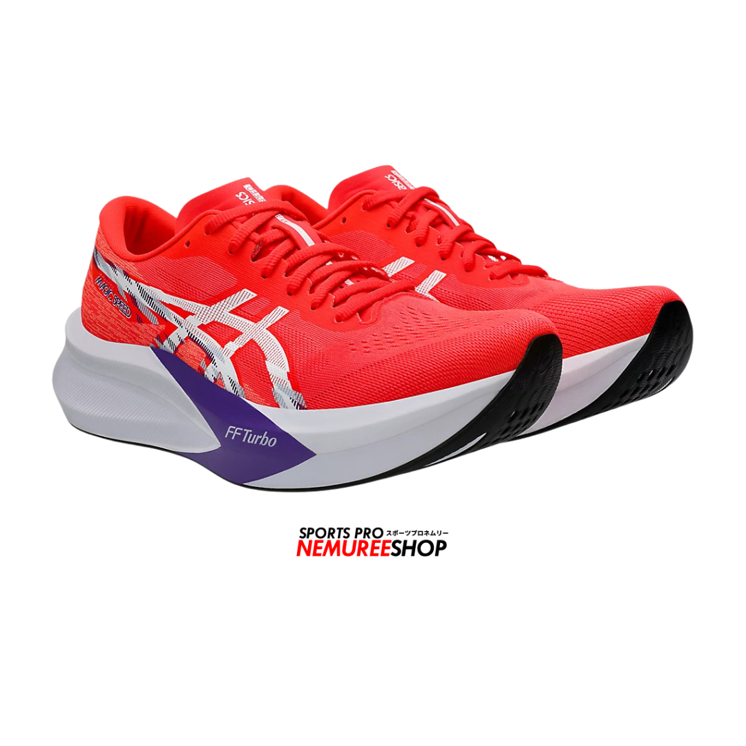 ASICS Running Shoes MAGIC SPEED 4 (FLASH RED/WHITE) - Nemuree Shop - Online Sports Store