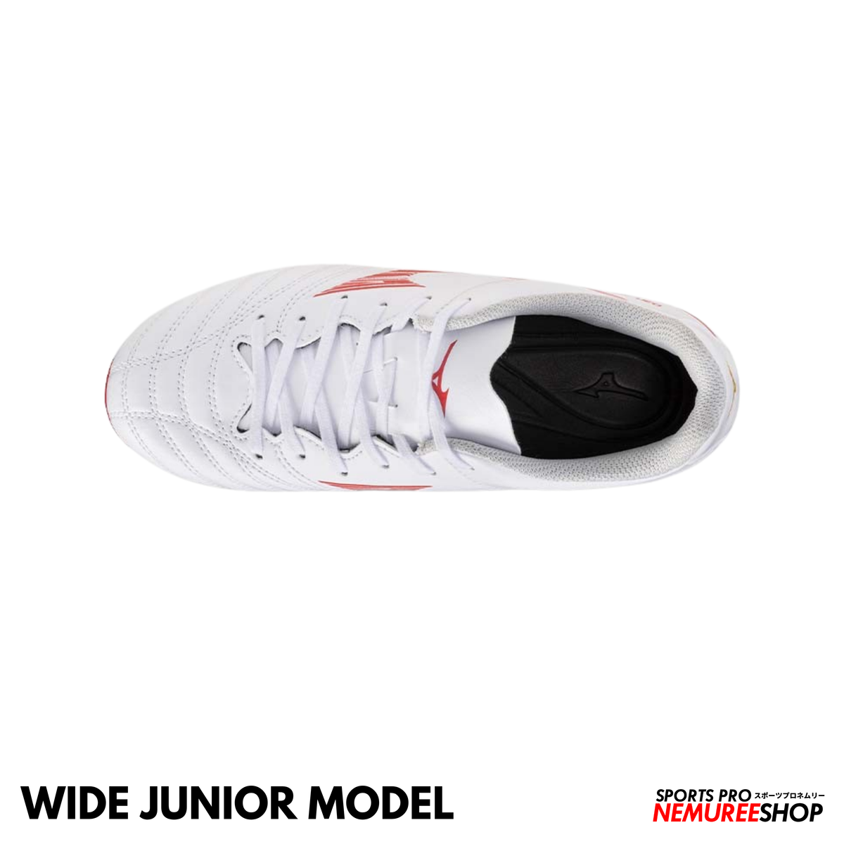 MIZUNO Football Shoes MONARCIDA NEO 3 SELECT JR WIDE (WHITE/MORELIA 40TH RED)