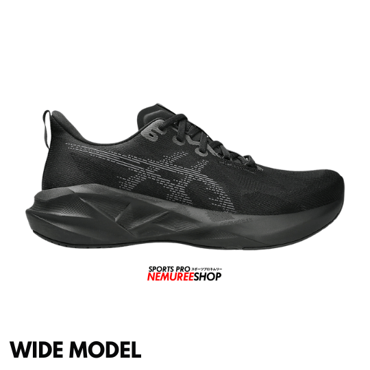 ASICS Running Shoes NOVABLAST 5 WIDE (BLACK/CARRIER GREY) - Nemuree Shop - Online Sports Store