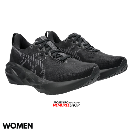 ASICS Women Running Shoes NOVABLAST 5 WOMEN (BLACK/CARRIER GREY) - Nemuree Shop - Online Sports Store