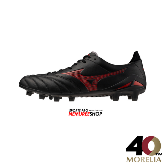 MIZUNO Football Shoes MORELIA NEO 4 ELITE (BLACK / MORELIA 40TH RED) - Nemuree Shop - Online Sports Store