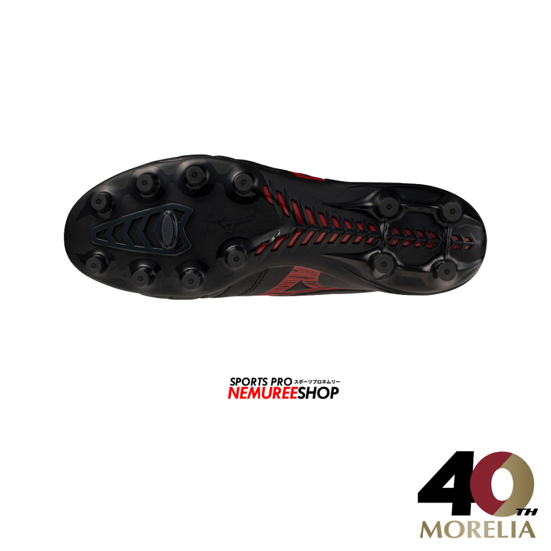 MIZUNO Football Shoes MORELIA NEO 4 ELITE (BLACK / MORELIA 40TH RED) - Nemuree Shop - Online Sports Store