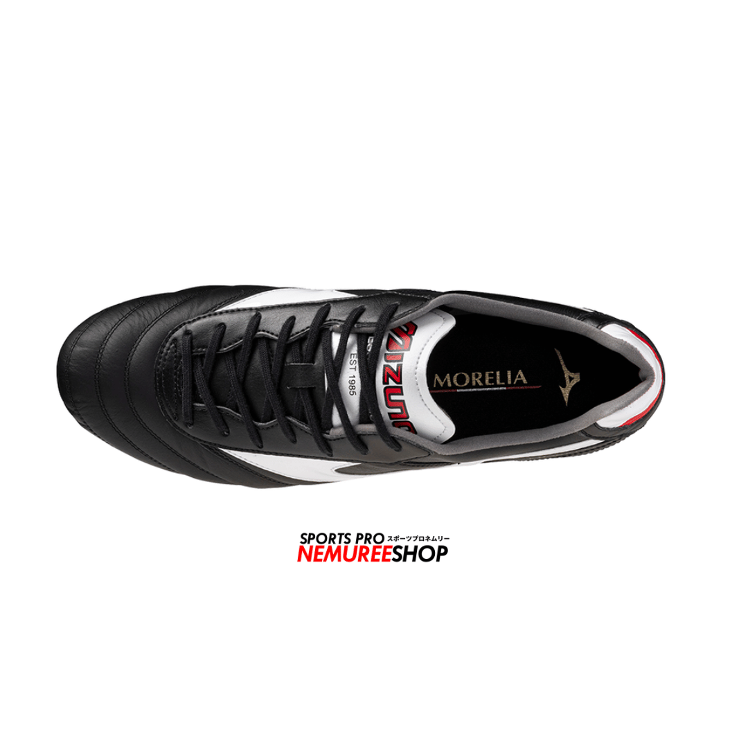 MIZUNO Football Shoes MORELIA 2 ELITE (BLACK/WHITE/CHINESE RED) - Nemuree Shop - Online Sports Store