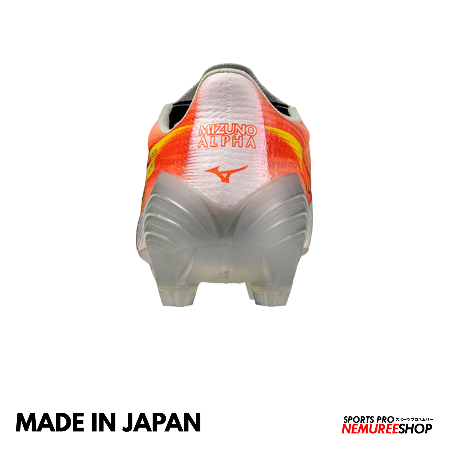 MIZUNO Football Shoes ALPHA 3 JAPAN (WHITE/LAVA ORANGE/EVENING PRIMROSE)