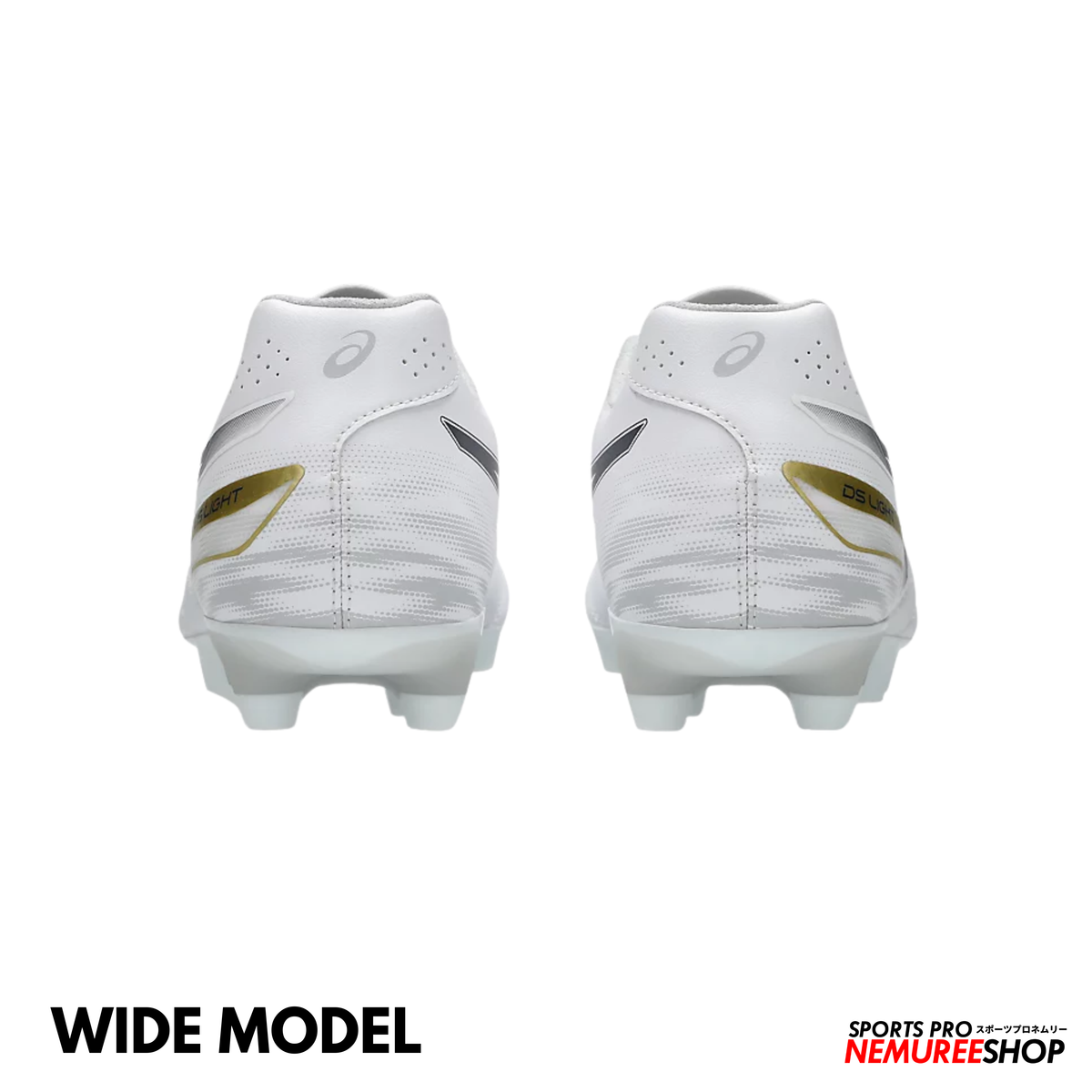 ASICS Football Shoes DS LIGHT ADVANCE WIDE (WHITE/MIDNIGHT)