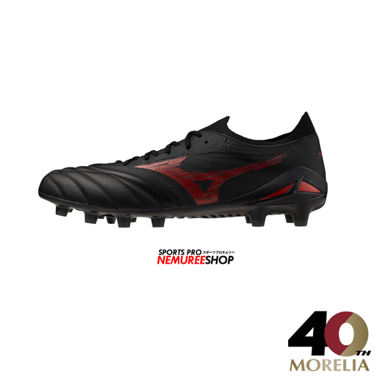 MIZUNO Football Shoes MORELIA NEO 4 BETA ELITE (BLACK / MORELIA 40TH RED) - Nemuree Shop - Online Sports Store