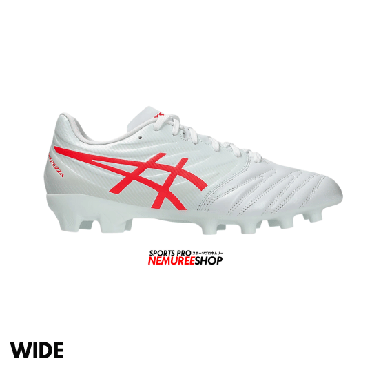ASICS Football Shoes ULTREZZA CLUB 3 WIDE (WHITE/FLASH RED) - Nemuree Shop - Online Sports Store
