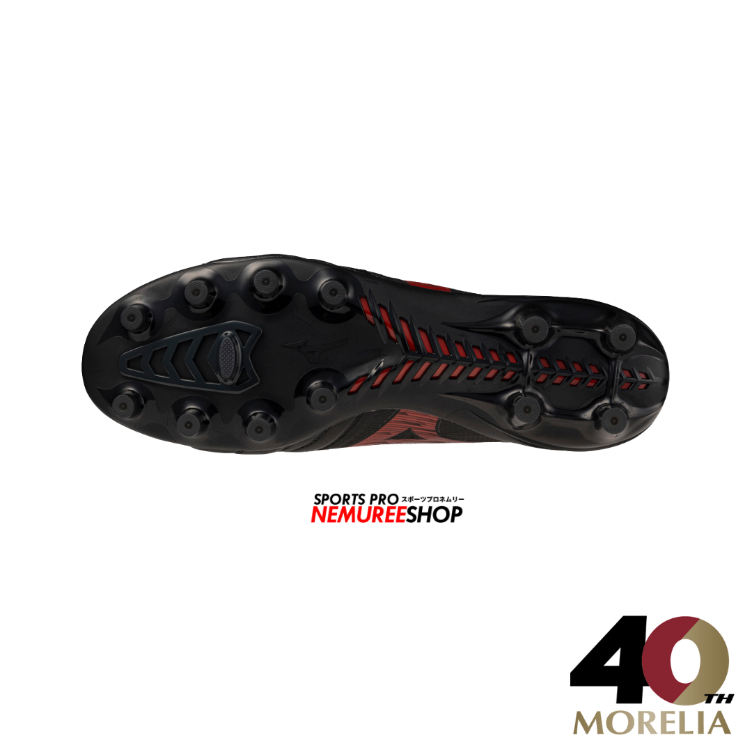 MIZUNO Football Shoes MORELIA NEO 4 BETA ELITE (BLACK / MORELIA 40TH RED) - Nemuree Shop - Online Sports Store