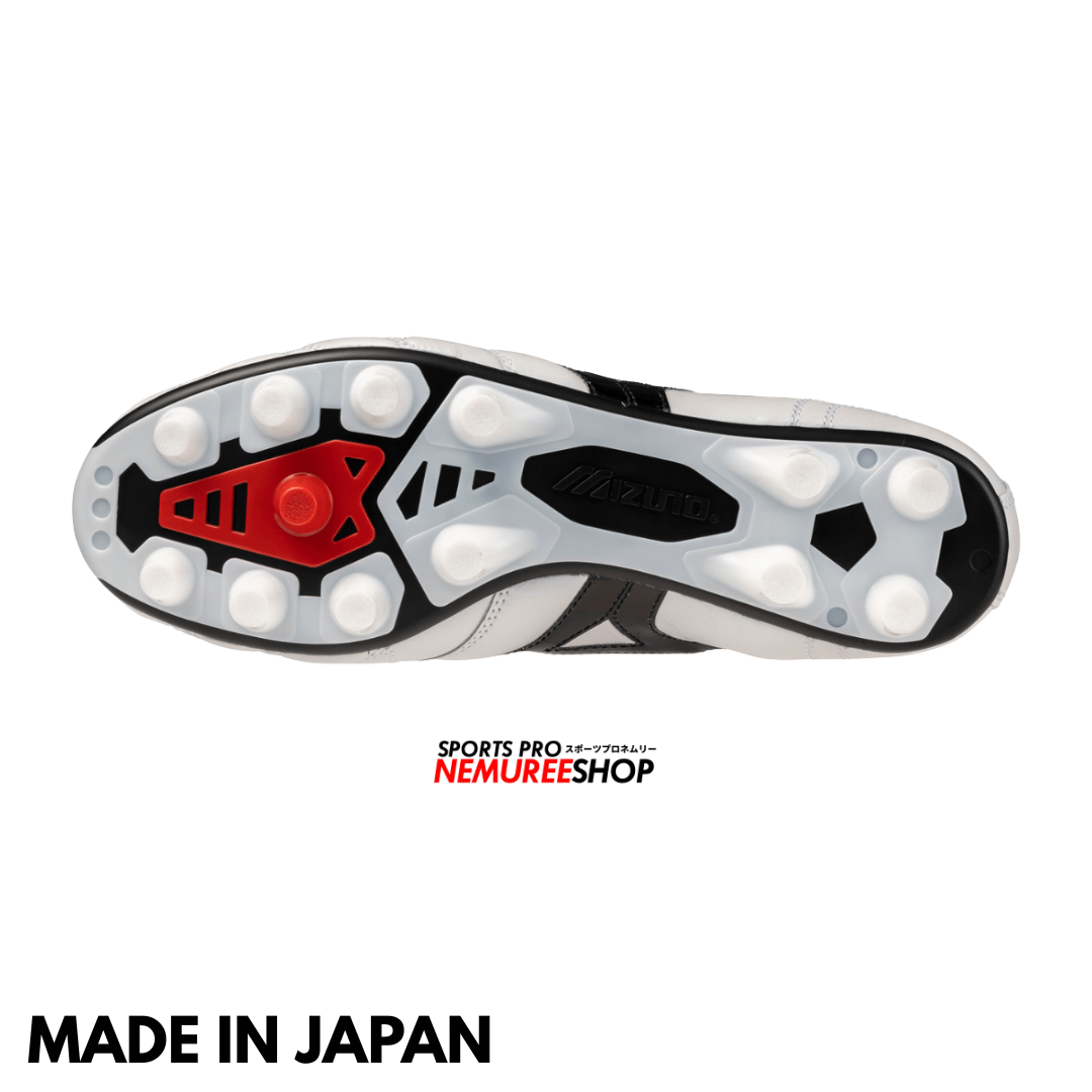 MIZUNO Soccer Shoes MORELIA 2 JAPAN ORIGIN PACK (WHITE/BLACK) - CROSS STITCH - Nemuree Shop - Online Sports Store