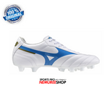 MIZUNO Football Shoes MORELIA 2 CLUB (WHITE/LASER BLUE/GOLD) - Nemuree Shop - Online Sports Store