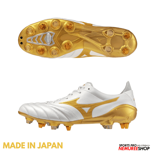 MIZUNO Football Shoes MORELIA NEO 4 JAPAN MIX (WHITE / GOLD)
