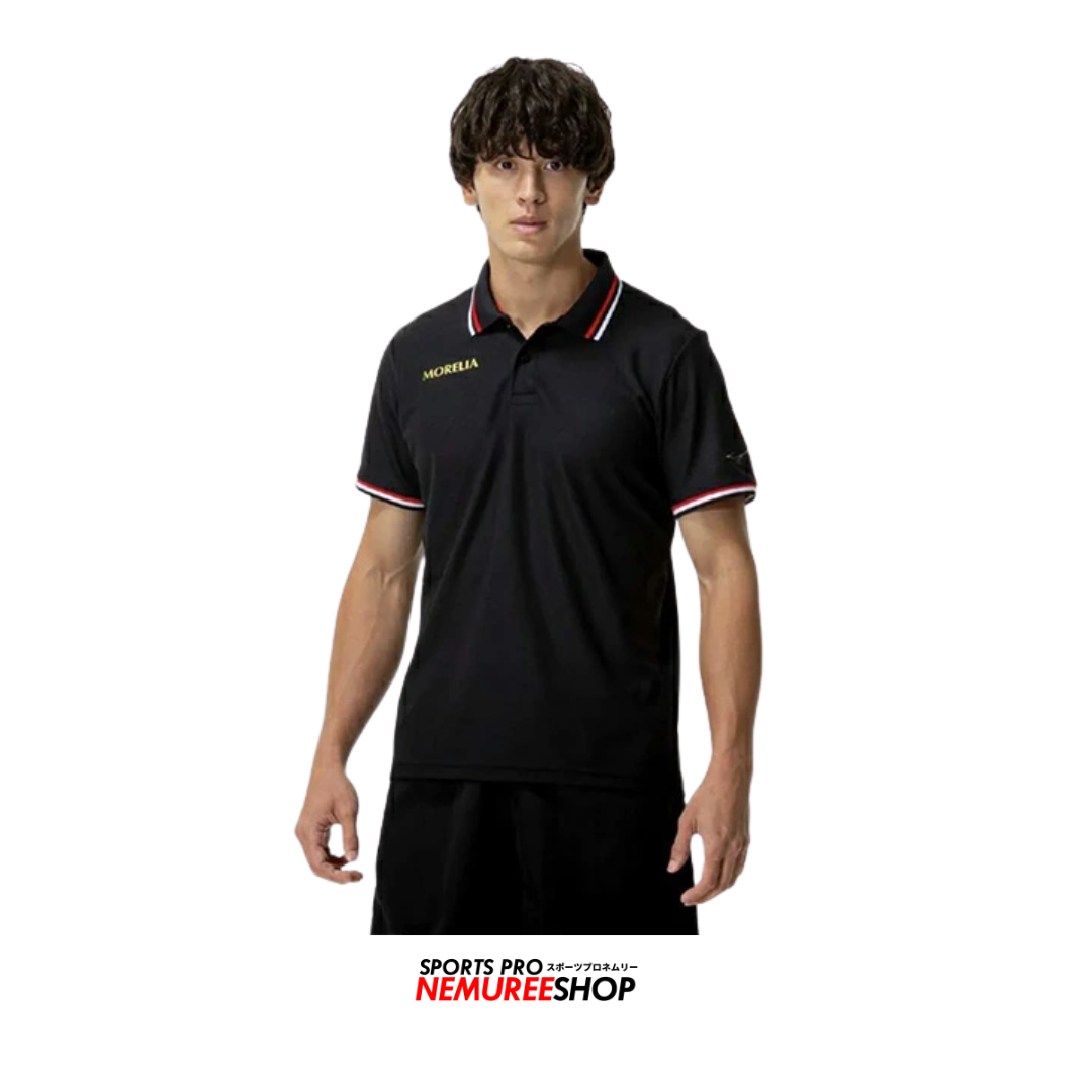 MIZUNO Mizuno MORELIA POLO SHIRT MEN - SHORT SLEEVE  (BLACK) - Nemuree Shop - Online Sports Store