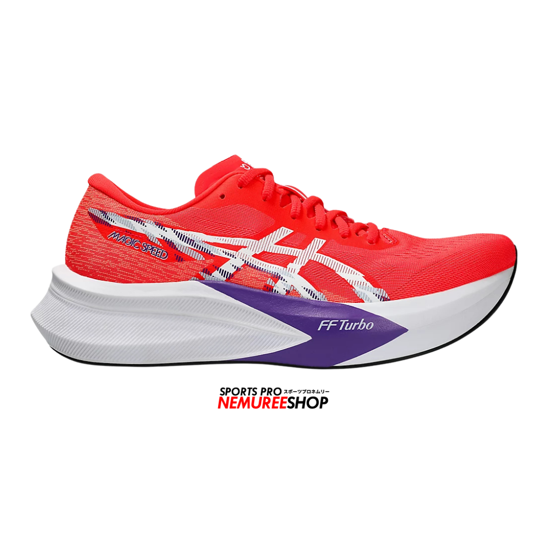 ASICS Running Shoes MAGIC SPEED 4 (FLASH RED/WHITE) - Nemuree Shop - Online Sports Store