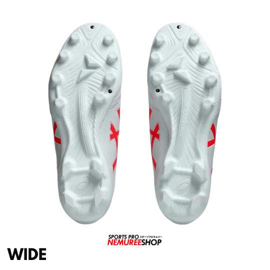 ASICS Football Shoes ULTREZZA CLUB 3 WIDE (WHITE/FLASH RED) - Nemuree Shop - Online Sports Store