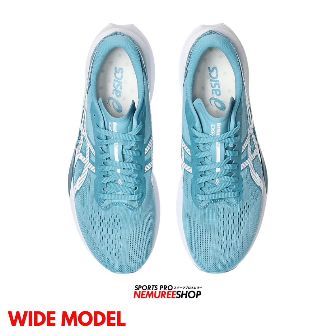 ASICS Running Shoes MAGIC SPEED 4 WIDE (STILLWATER / WHITE) - Nemuree Shop - Online Sports Store