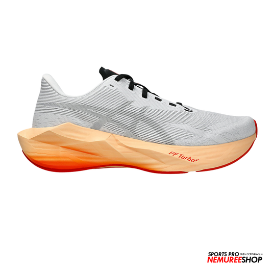 ASICS Running Shoes NOVABLAST 6 (WHITE/ORANGE GLOW)