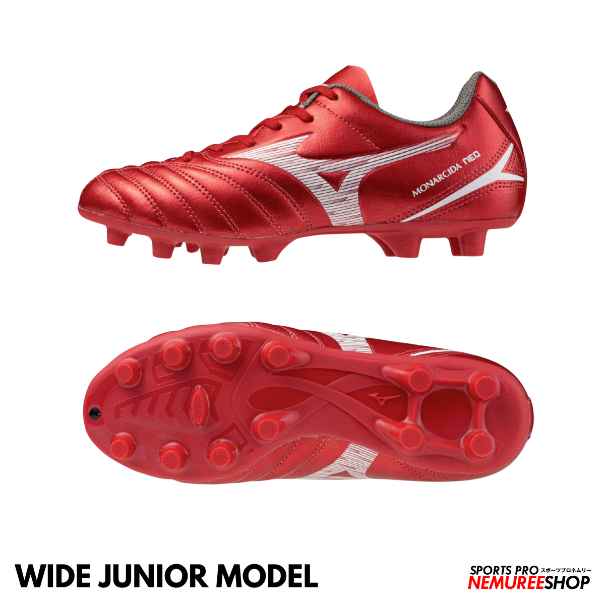 MIZUNO Football Shoes MONARCIDA NEO 3 SELECT JR WIDE (MORELIA 40TH RED/WHITE)