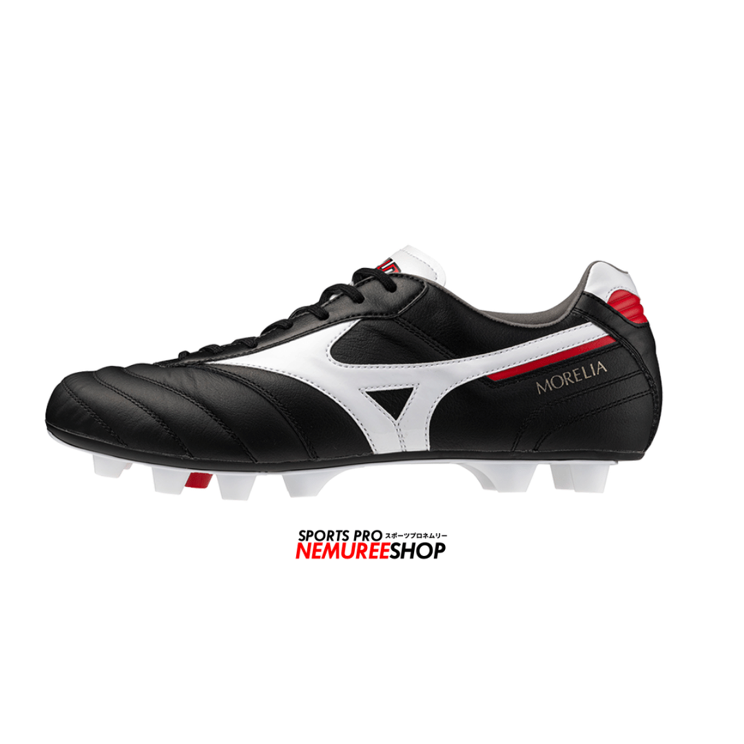 MIZUNO Football Shoes MORELIA 2 ELITE (BLACK/WHITE/CHINESE RED) - Nemuree Shop - Online Sports Store