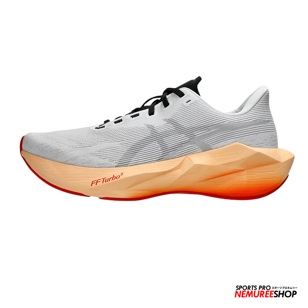 ASICS Running Shoes NOVABLAST 6 (WHITE/ORANGE GLOW)