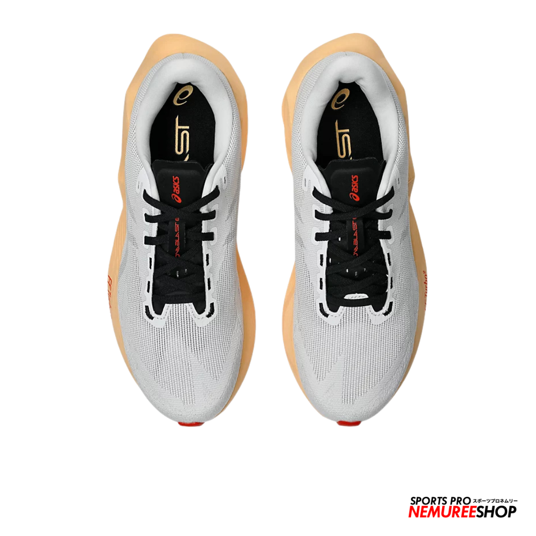 ASICS Running Shoes NOVABLAST 6 (WHITE/ORANGE GLOW)