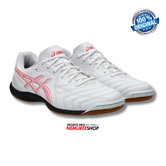 ASICS Futsal Shoes CALCETTO WD 9 (WHITE/DIVA PINK) - Nemuree Shop - Online Sports Store