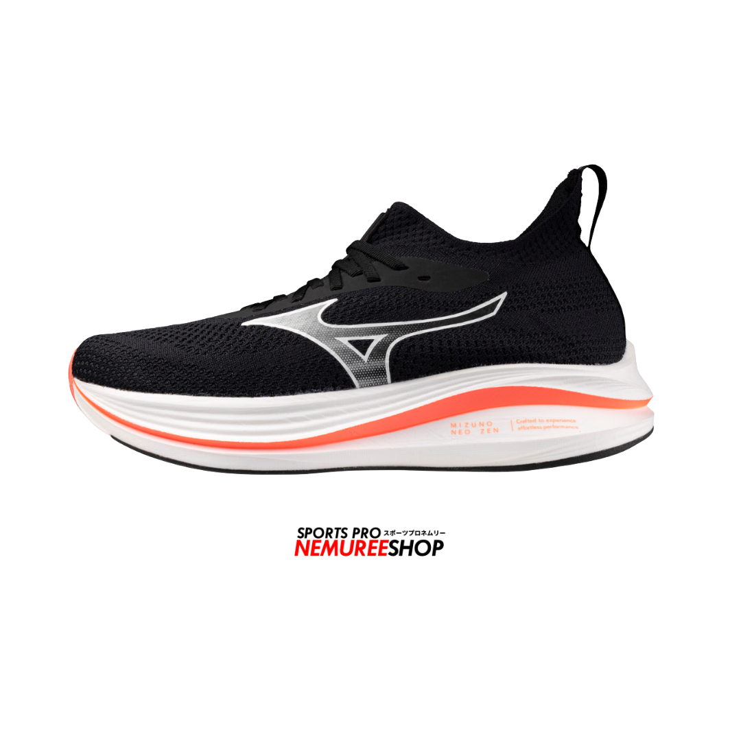 MIZUNO Running Shoes MIZUNO NEO ZEN (BLACK/WHITE/FIERY CORAL 2) - Nemuree Shop - Online Sports Store