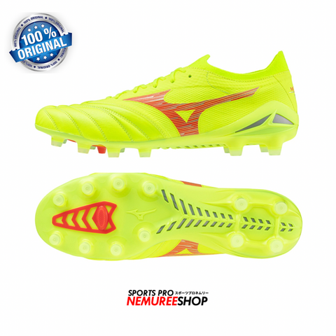 MIZUNO Football Shoes MORELIA NEO 4 BETA ELITE (SAFETY YELLOW/RED) - Nemuree Shop - Online Sports Store