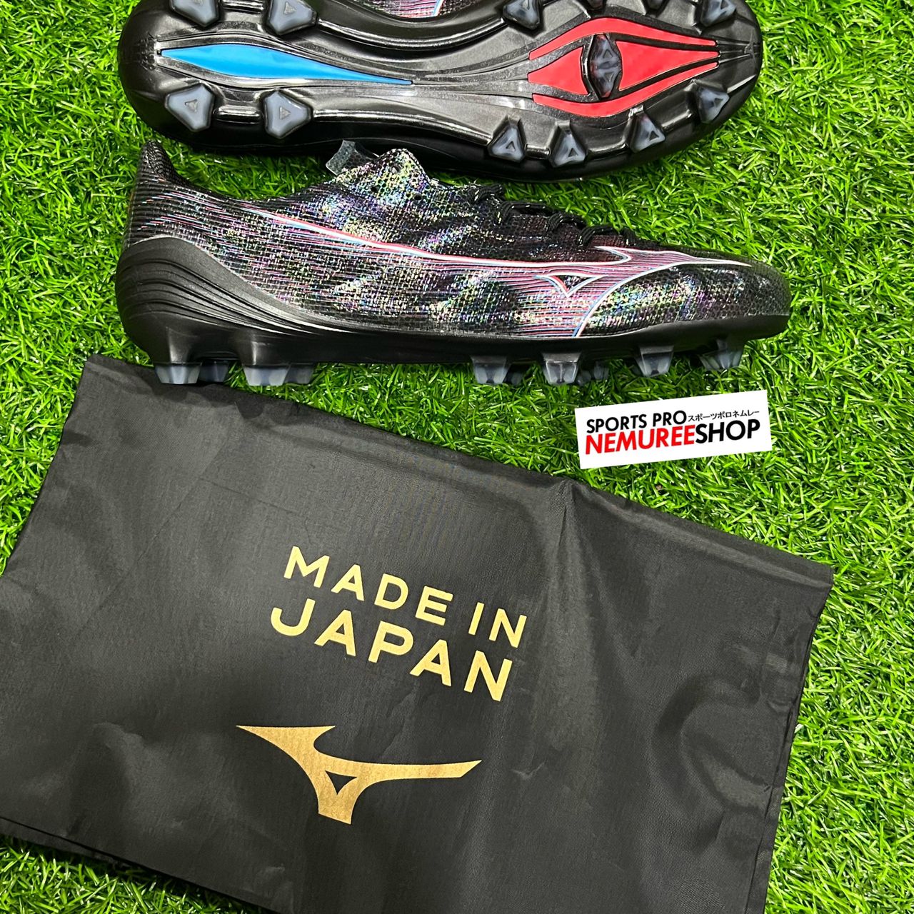 MIZUNO Soccer Shoes ALPHA JAPAN (BLACK/WHITE) - Sports Pro Nemuree Shop - Online Sports Store
